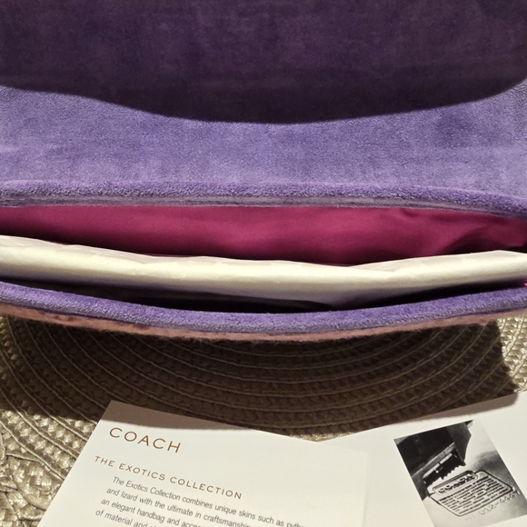 Coach Pink and Purple Women's Clutch - Picture 6 of 11